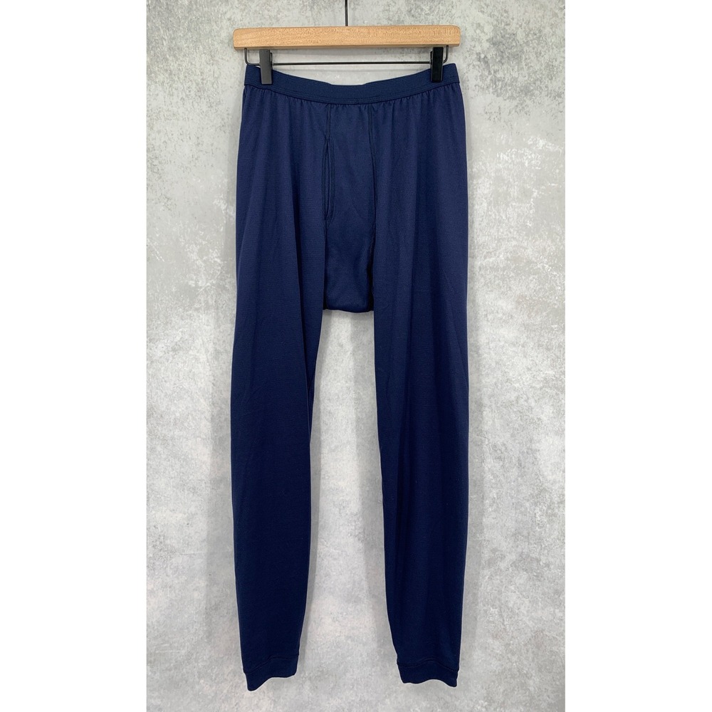 Patagonia Capilene Thermal Pants Mens Large Navy Blue Base Layer Long Johns USA